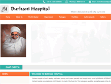 Tablet Screenshot of burhanihospital.com
